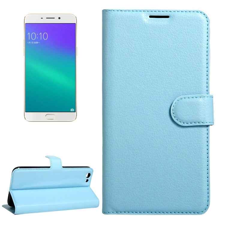 For OPPO  R9s Plus Litchi Texture Horizontal Flip Leather Case with Magnetic Buckle & Holder & Card Slots & Wallet