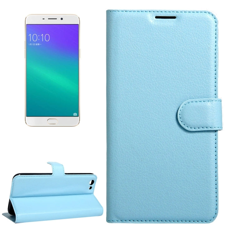 For OPPO  R9s Plus Litchi Texture Horizontal Flip Leather Case with Magnetic Buckle & Holder & Card Slots & Wallet, For OPPO R9s Plus