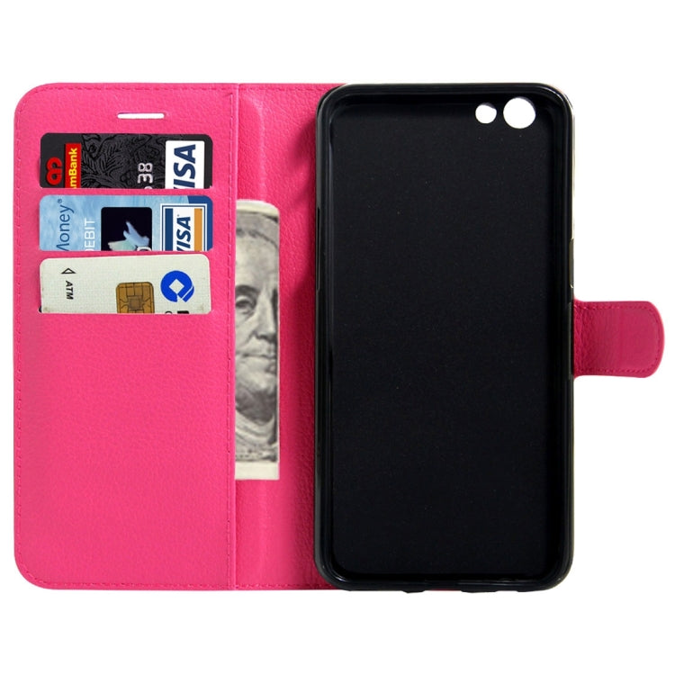 For OPPO  R9s Plus Litchi Texture Horizontal Flip Leather Case with Magnetic Buckle & Holder & Card Slots & Wallet, For OPPO R9s Plus