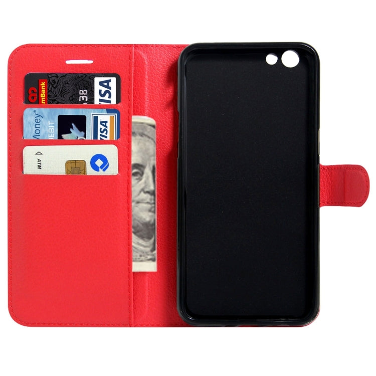 For OPPO  R9s Plus Litchi Texture Horizontal Flip Leather Case with Magnetic Buckle & Holder & Card Slots & Wallet, For OPPO R9s Plus