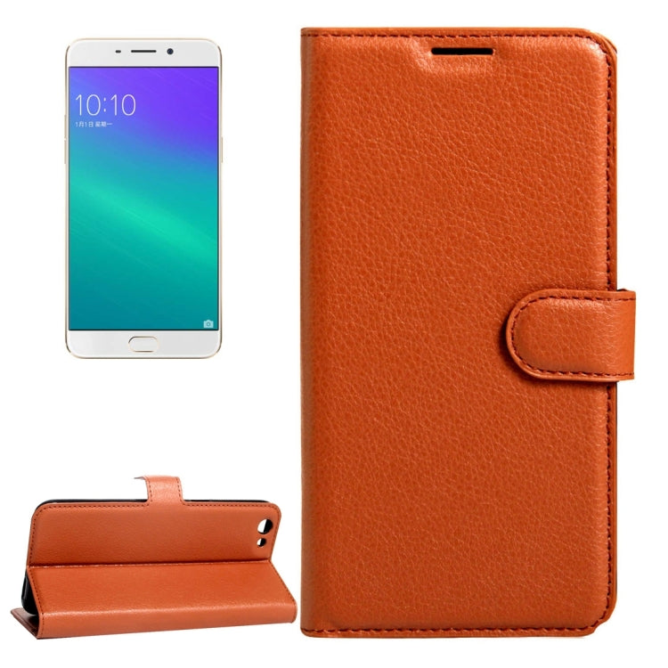 For OPPO  R9s Plus Litchi Texture Horizontal Flip Leather Case with Magnetic Buckle & Holder & Card Slots & Wallet, For OPPO R9s Plus
