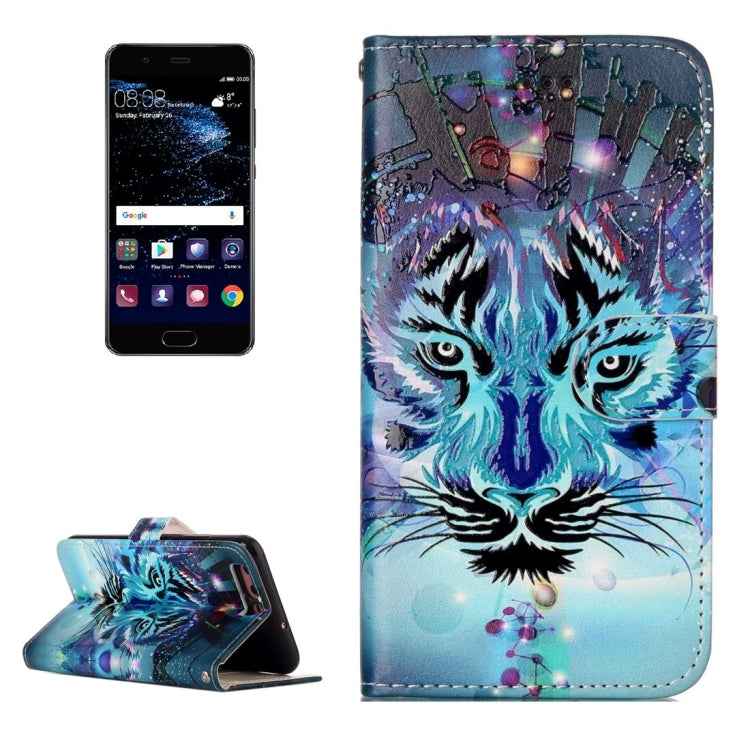 For Huawei  P10 Gloss Oil Embossed Flower Elephant Pattern Horizontal Flip Leather Case with Holder & Card Slots & Wallet & Photo Frame