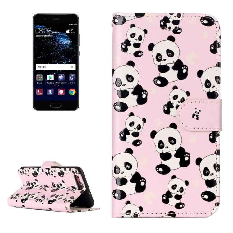 For Huawei  P10 Gloss Oil Embossed Flower Elephant Pattern Horizontal Flip Leather Case with Holder & Card Slots & Wallet & Photo Frame