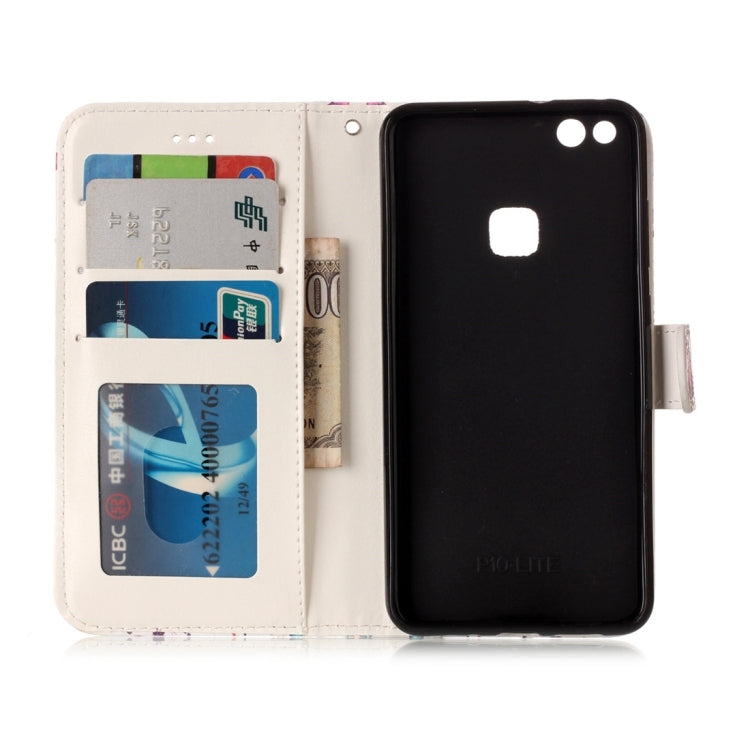 For Huawei  P10 Lite Gloss Oil Embossed Panda Pattern Horizontal Flip Leather Case with Holder & Card Slots & Wallet & Photo Frame