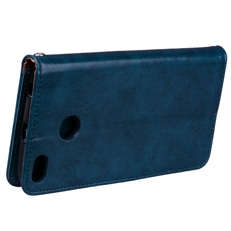 For Xiaomi Redmi 4X Business Style Oil Wax Texture Horizontal Flip Leather Case with Holder & Card Slots & Wallet