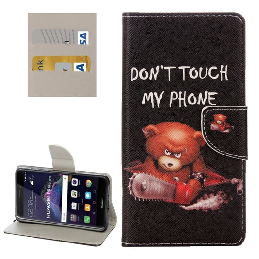 For Huawei  P8 Lite (2017) & Honor 8 Lite Green Tree in Bloom Pattern Horizontal Flip Leather Case with Holder & Card Slots & Wallet