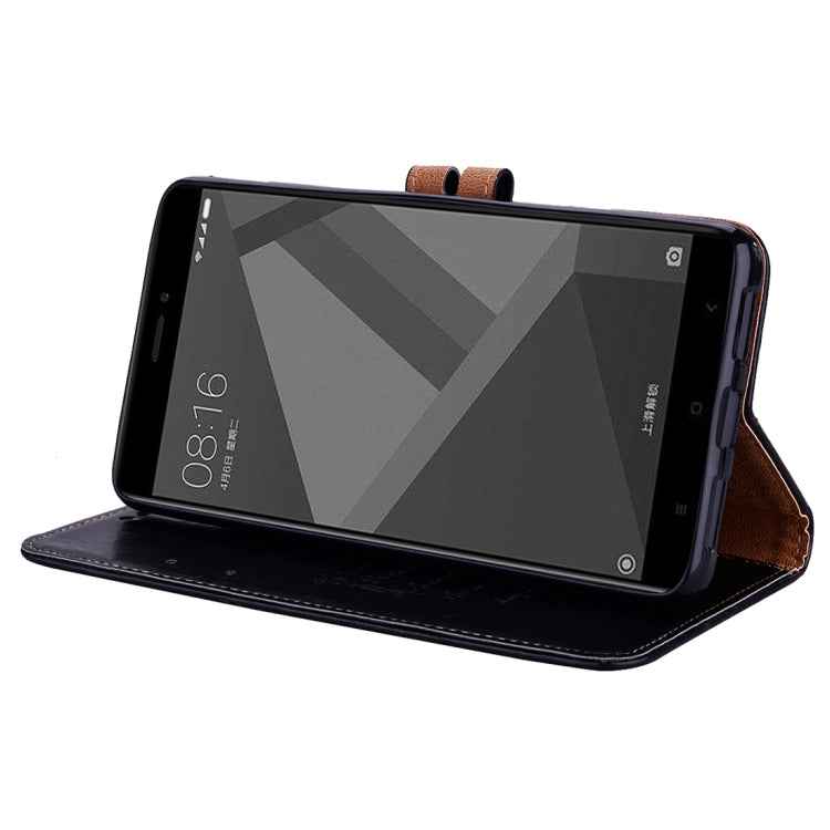 For Xiaomi Redmi Note 4X Business Style Oil Wax Texture Horizontal Flip Leather Case with Holder & Card Slots & Wallet