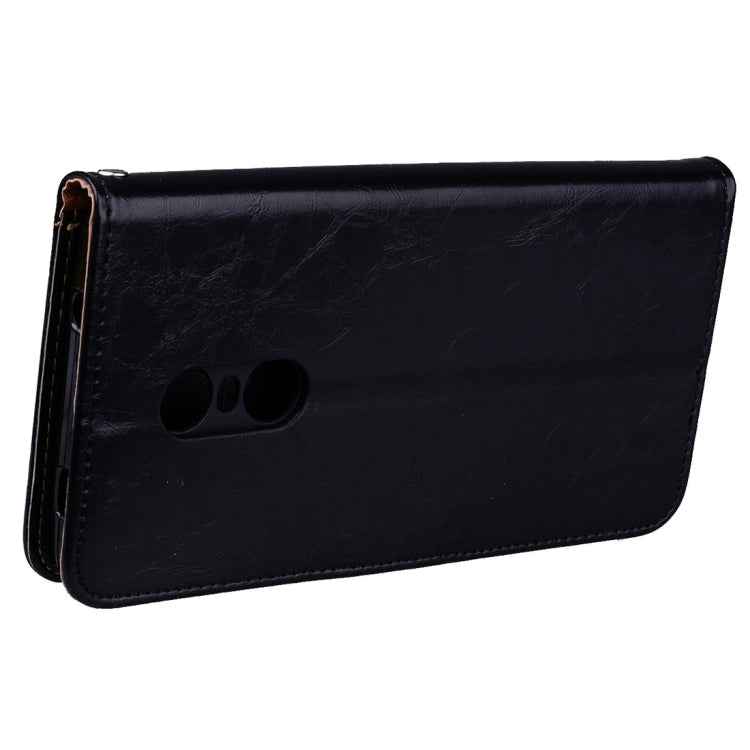 For Xiaomi Redmi Note 4X Business Style Oil Wax Texture Horizontal Flip Leather Case with Holder & Card Slots & Wallet