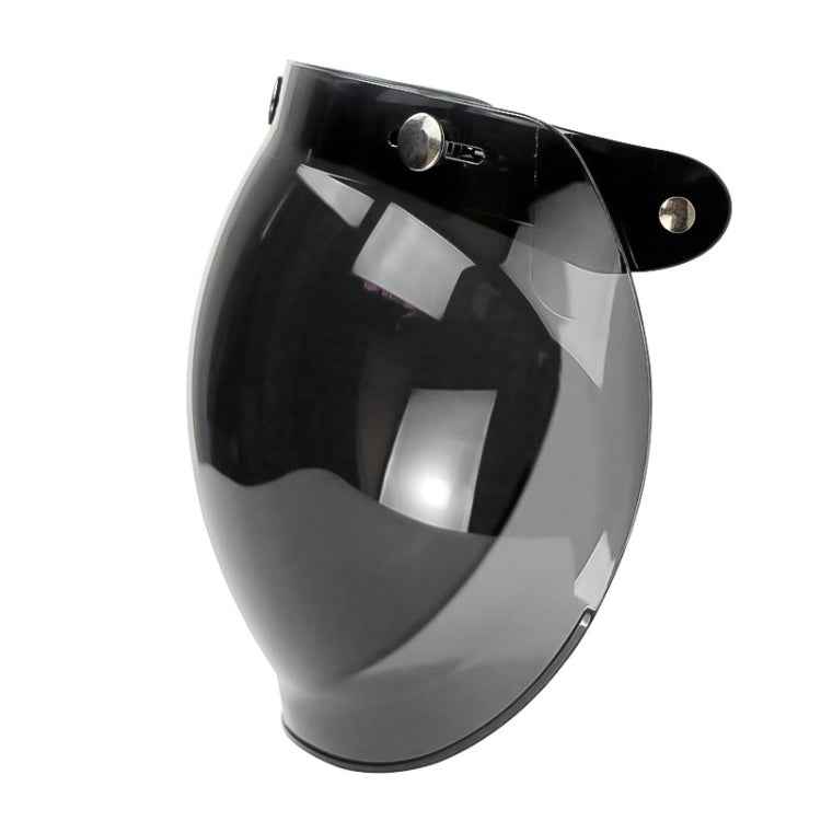 Soman Motorcycle Bubble Visor Open Face Helmet Visor Helmet Windshield Shield with Transparent Frame