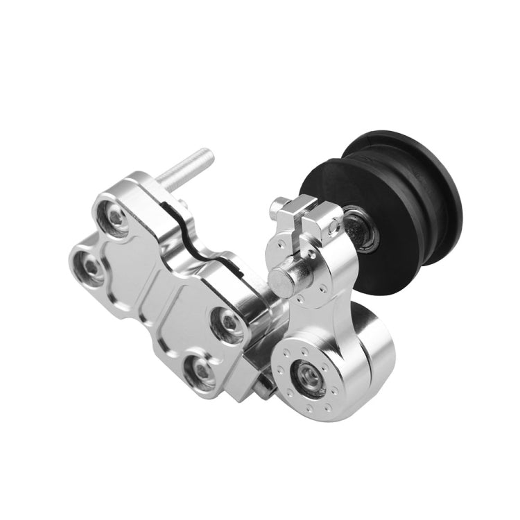 HC154 Motorcycle Modified Accessories Universal Aluminum Alloy Chain Adjuster, Aluminum Alloy Silver, Aluminum Alloy Black