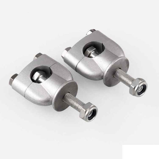 MB-MH027-S Universal Motorcycle Aluminum + Iron 22mm Single Hole Handlebar Fixed Bracket