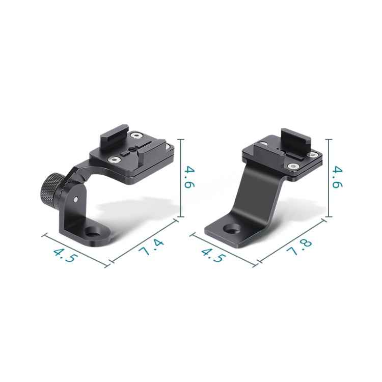 RUIGPRO Motorcycle Handlebar Alloy Phone Bracket for GoPro, Insta360, DJI and Other Action Cameras