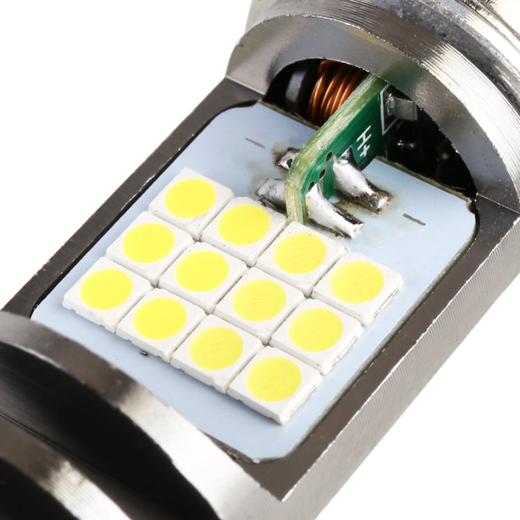 H4 DC12V / 7.4W Motorcycle LED Headlight with 24LEDs SMD-3030 Lamp Beads, H4 Style 1 (White Light), H4 Style 1 (Yellow + White)