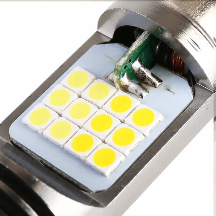 BA20D DC12V / 7.4W Motorcycle LED Headlight with 24LEDs SMD-3030 Lamp Beads, BA20D Style 2 (Yellow + White), BA20D Style 2 (White Light)