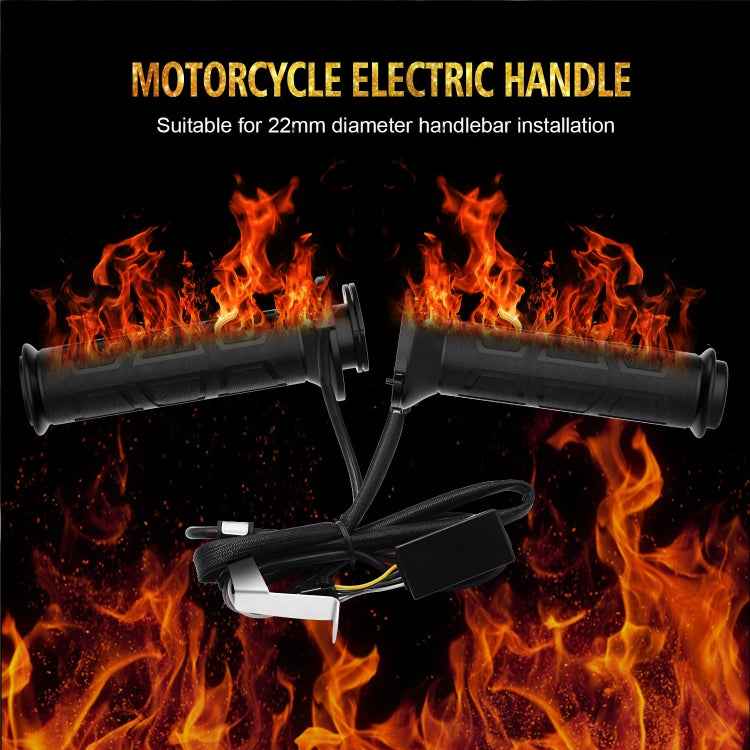 WUPP CS-095D1 Motorcycle Modified Adjustable Temperature Silicone Universal Electric Heating Hand Cover Heated Grip Handlebar