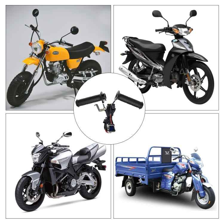 WUPP ZH-983C1 Motorcycle Modified Intelligent Electric Heating Hand Cover Heated Grip Handlebar with Three Gear Temperature Control