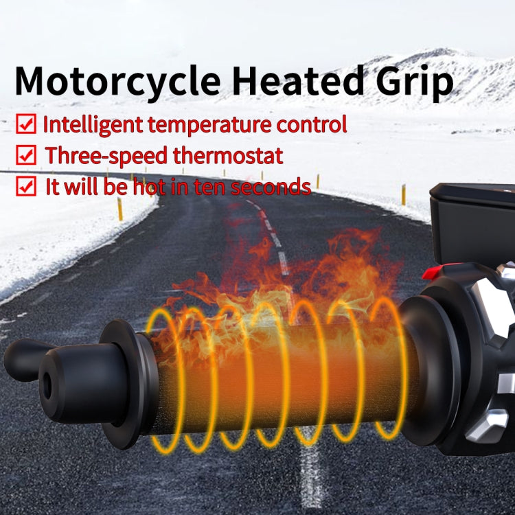 CS-974A1 Motorcycle Scooter Smart Three Gear Temperature Control Electric Hand Grip Cover Heated Grip Handlebar, CS-974A1