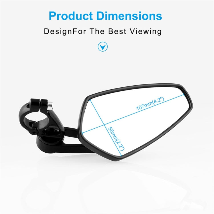 Universal 7 / 8 inch 22mm Modified Motorcycle Side Rearview Mirror