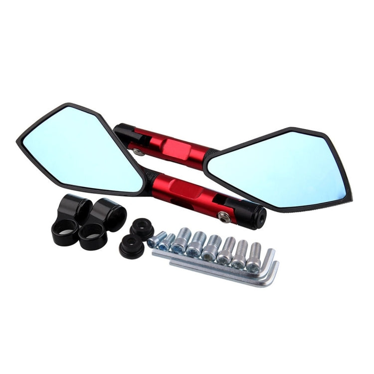 Modified Motorcycle Aluminium Alloy Rhombus Reflective Light Side Rearview Mirror