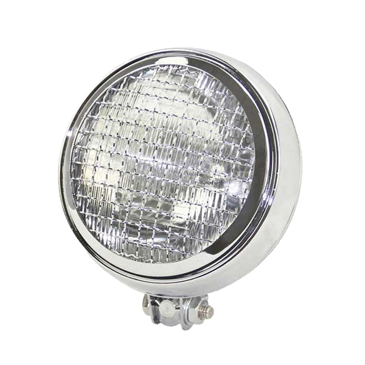 Motorcycle Silver Shell Harley Headlight Retro Lamp LED Light Modification Accessories