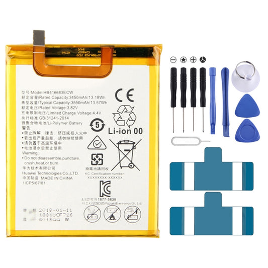 3450mAh Li-Polymer Battery HB416683ECW for Huawei Nexus 6 / H1511 / H151, For Nexus 6