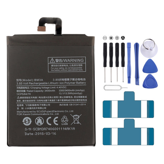 BM3A 3400mAh for Xiaomi Mi Note 3 Li-Polymer Battery, For Xiaomi Mi Note 3
