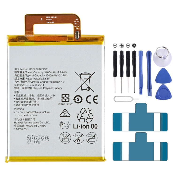 3500mAh HB376787ECW for Honor V8 Li-Polymer Battery Replacement, For Honor V8