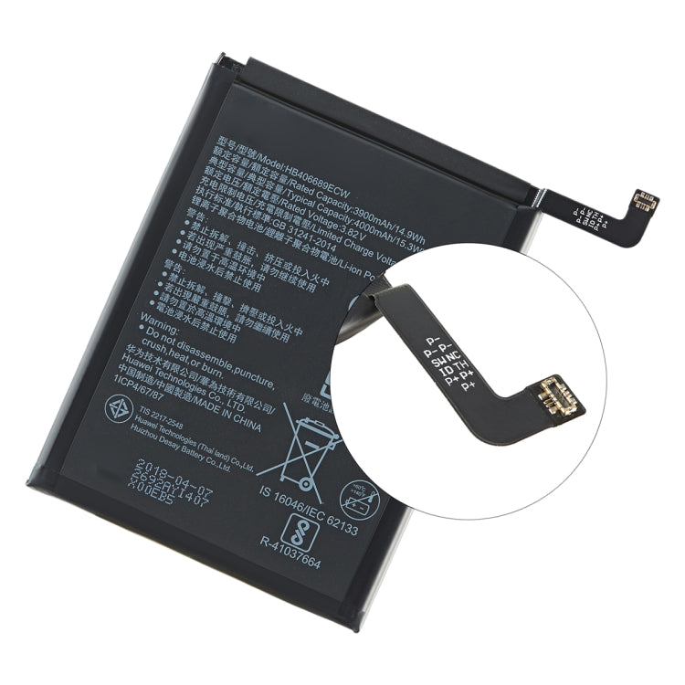 4000mAh Li-Polymer Battery Replacement for Huawei Y9 2019 / Y9 2018 / Y7 2019 / Y9 Prime (2019) / Mate 9, For Huawei Y9 2019