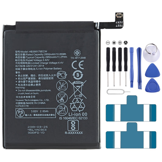 2950mAh HB366179ECW for Huawei Nova 2 Li-Polymer Battery Replacement, For Huawei Nova 2