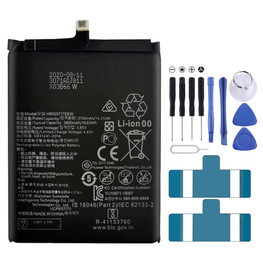3800mAh HB525777EEW Li-Polymer Battery Replacement for Huawei P40 / P40 Pro, For Huawei P40