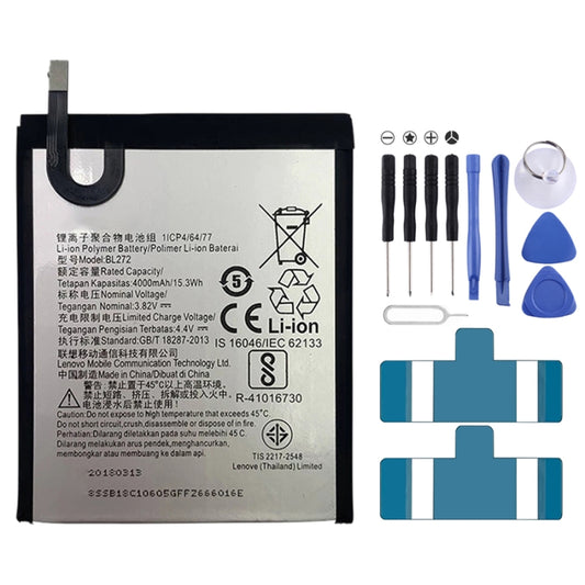 4000mAh BL272 for Lenovo K6 Power Li-Polymer Battery, For Lenovo K6 Power