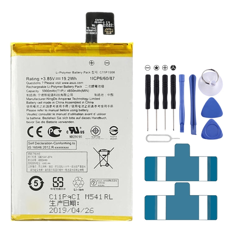 5000mAh C11P1508 for Asus Zenfone MAX ZC550KL Li-Polymer Battery, For Asus ZenFone MAX ZC550KL