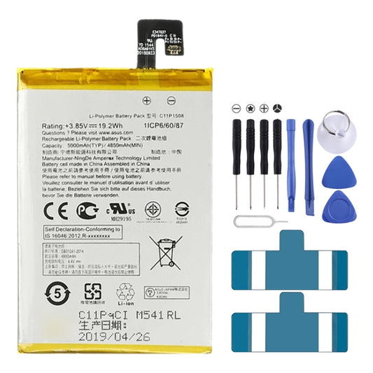 5000mAh C11P1508 for Asus Zenfone MAX ZC550KL Li-Polymer Battery, For Asus ZenFone MAX ZC550KL