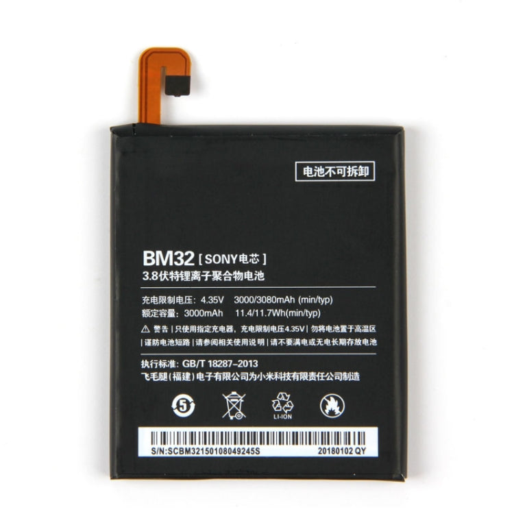 BM32 3000mAh for Xiaomi Mi 4 Li-Polymer Battery, For Xiaomi Mi 4