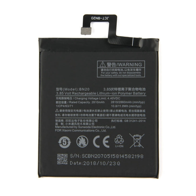 BN20 2810mAh for Xiaomi Mi 5c Li-Polymer Battery, For Xiaomi Mi 5c