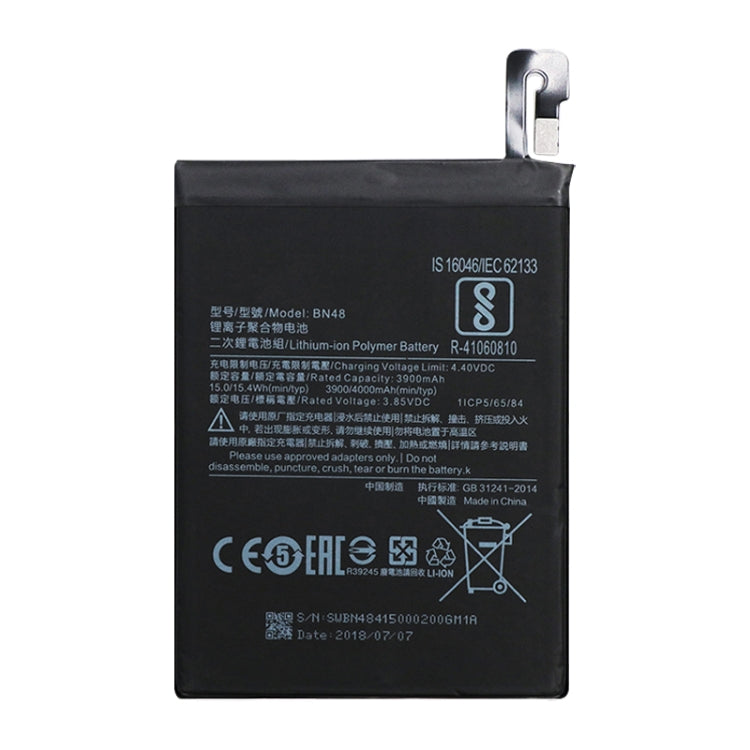 BN48 3900mAh for Xiaomi Redmi Note 6 Pro Li-Polymer Battery, For Xiaomi Redmi Note 6 Pro