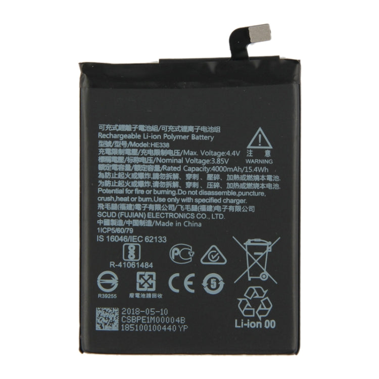 HE338 for Nokia 2 TA-1029/DS Li-ion Polymer Battery, For Nokia 2