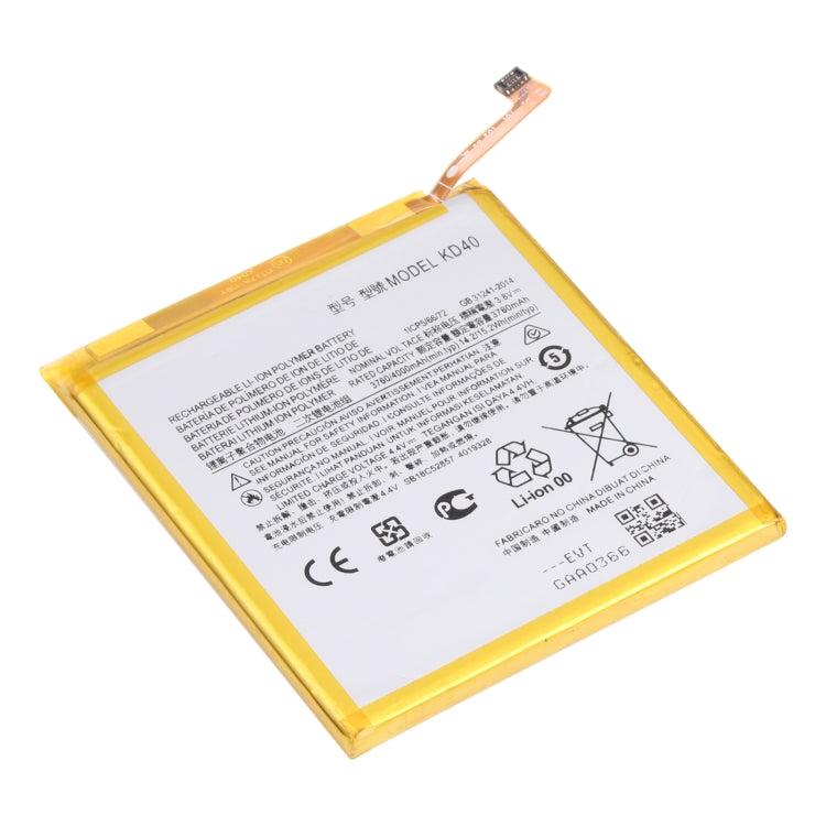 For Motorola Moto G8 Plus XT201/XT2019-2 4000mAh Replacement Li-Polymer Battery KD40, For Motorola Moto G8 Plus