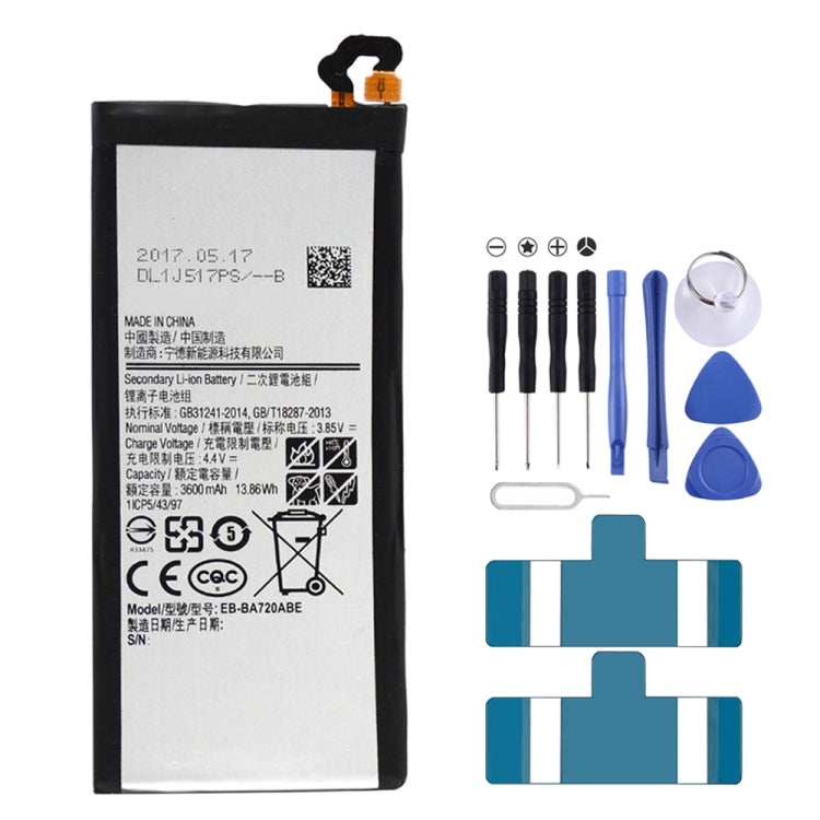 3600mAh Li-Polymer Battery EB-BA720ABE for Samsung Galaxy A7 (2017) / A720A / A720F, For Galaxy A7 (2017)
