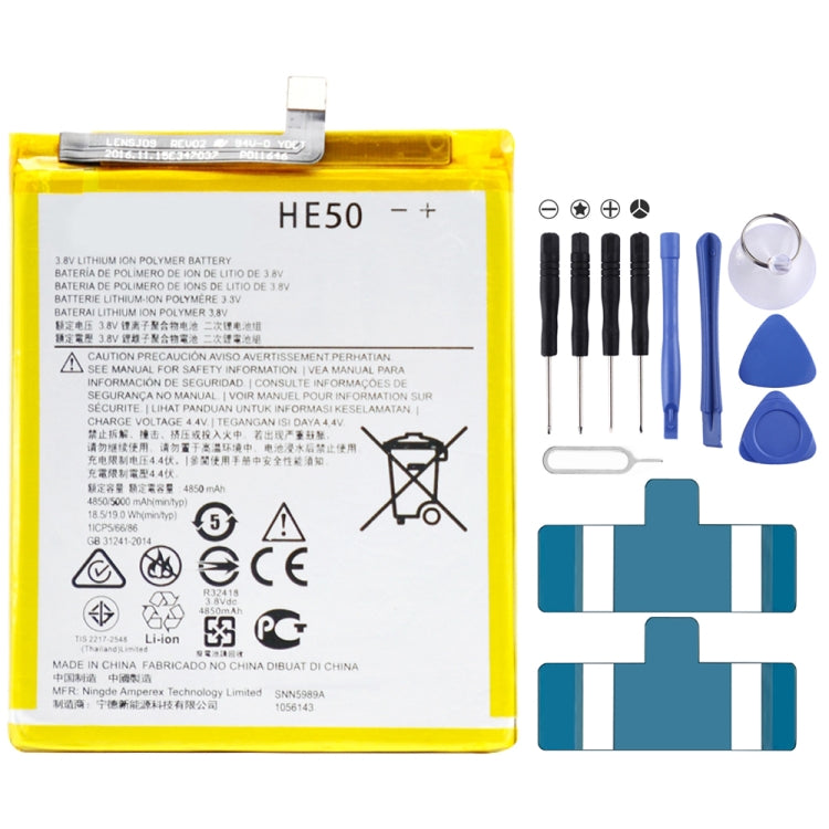 4850mAh Li-Polymer Battery HE50 for Motorola Moto E4 Plus / XT1775, For Moto E4 Plus