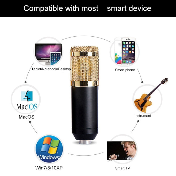 Compatible with PC / Mac for Live Broadcast Show, KTV, etc., BM800 Blue, BM800 Red, BM800 White, BM800 Black, BM800 Pink