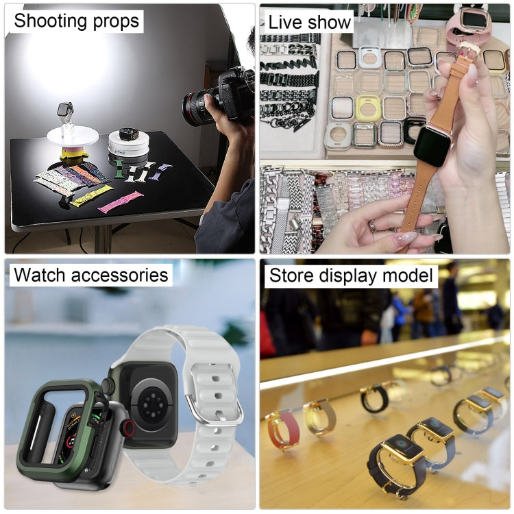 For Apple Watch Series 7 45mm Black Screen Non-Working Fake Dummy Display Model, For Photographing Watch-strap, No Watchband
