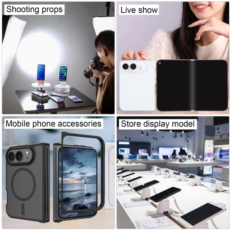 For iPhone Fold Black Screen Non-Working Fake Dummy Display Model