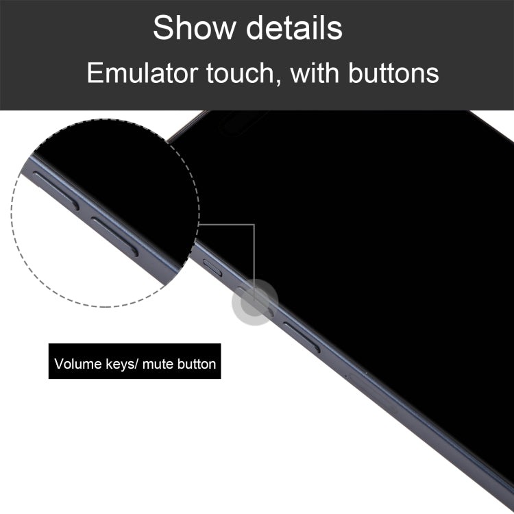 For iPhone 15 Black Screen Non-Working Fake Dummy Display Model