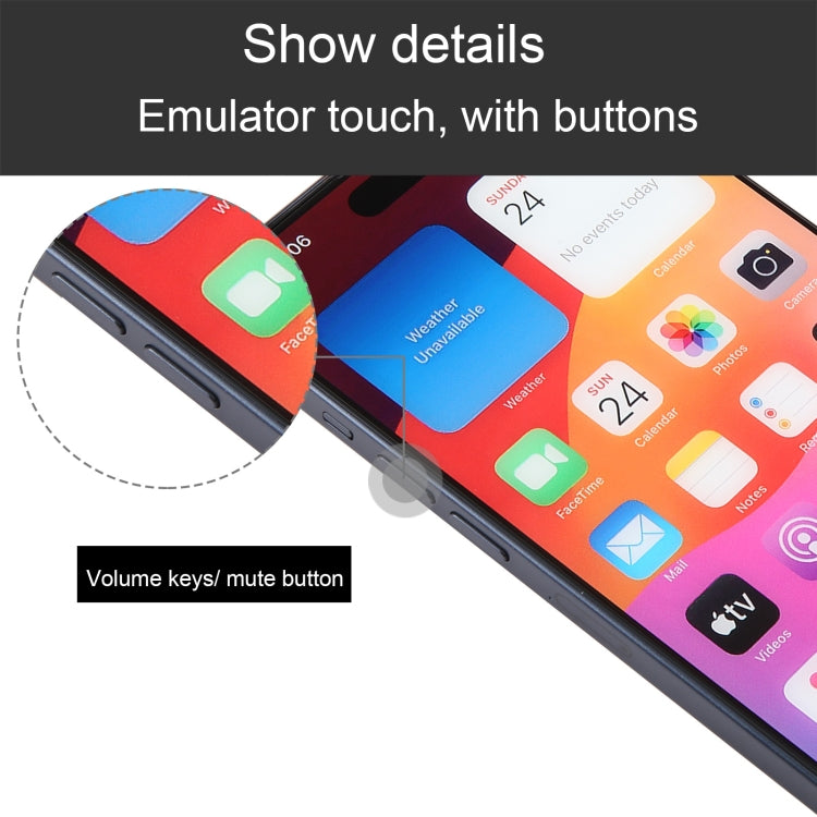 For iPhone 15 Color Screen Non-Working Fake Dummy Display Model