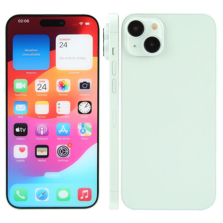 For iPhone 15 Color Screen Non-Working Fake Dummy Display Model