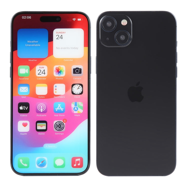 For iPhone 15 Plus Color Screen Non-Working Fake Dummy Display Model
