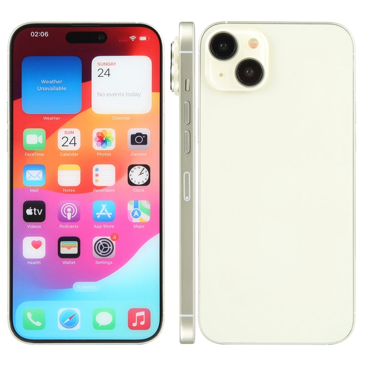 For iPhone 15 Plus Color Screen Non-Working Fake Dummy Display Model