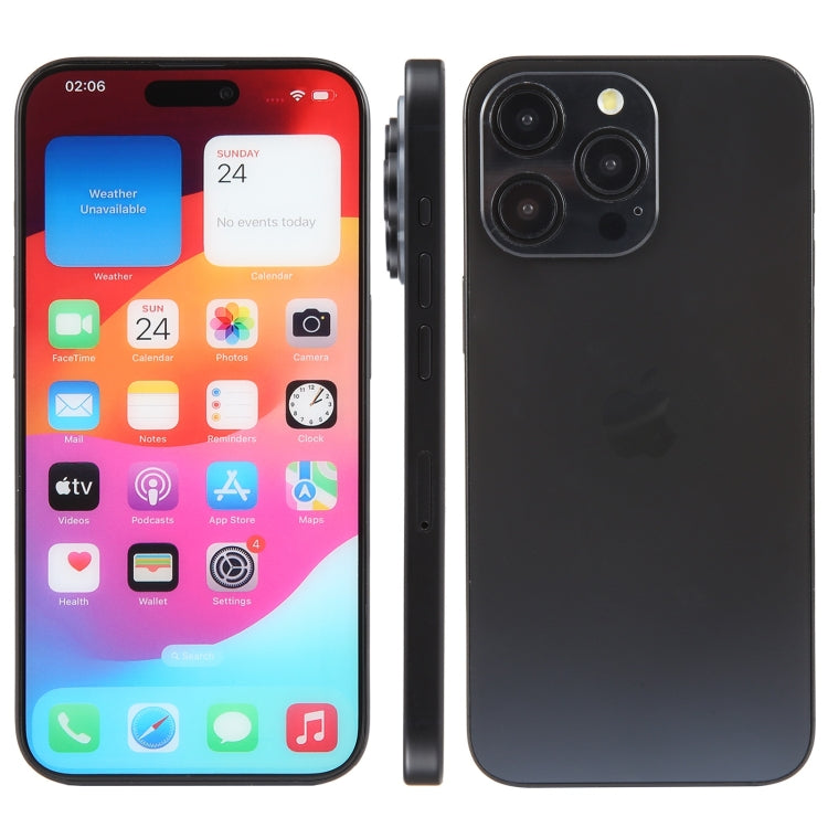 For iPhone 15 Pro Color Screen Non-Working Fake Dummy Display Model