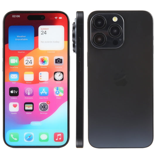 For iPhone 15 Pro Max Color Screen Non-Working Fake Dummy Display Model